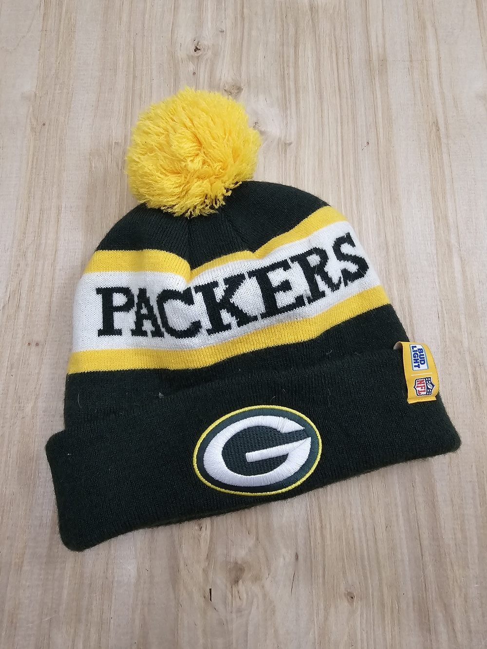 Greenbay Packers Pom Beanie Hat One Size